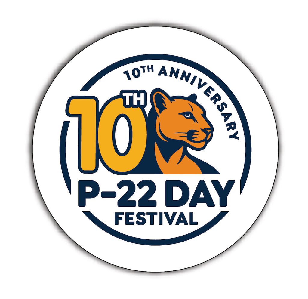 P-22 Day 10th Anniversary Button
