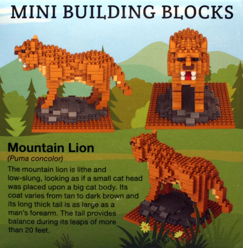 Mountain Lion Mini Building Blocks Set