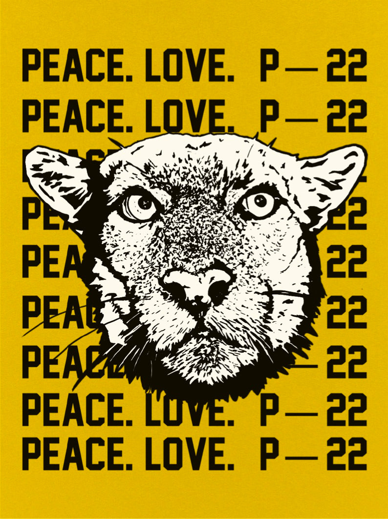 Peace Love and P-22 Small Print – #SaveLACougars